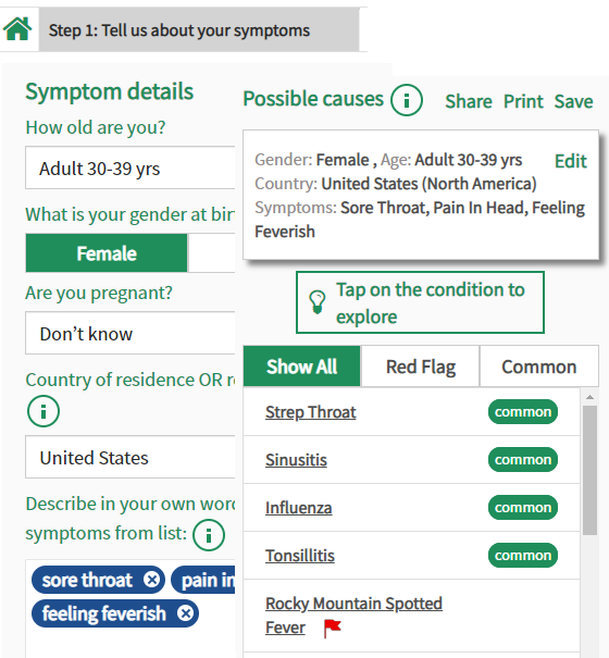 Isabel Symptom Checker Symptom Checker
